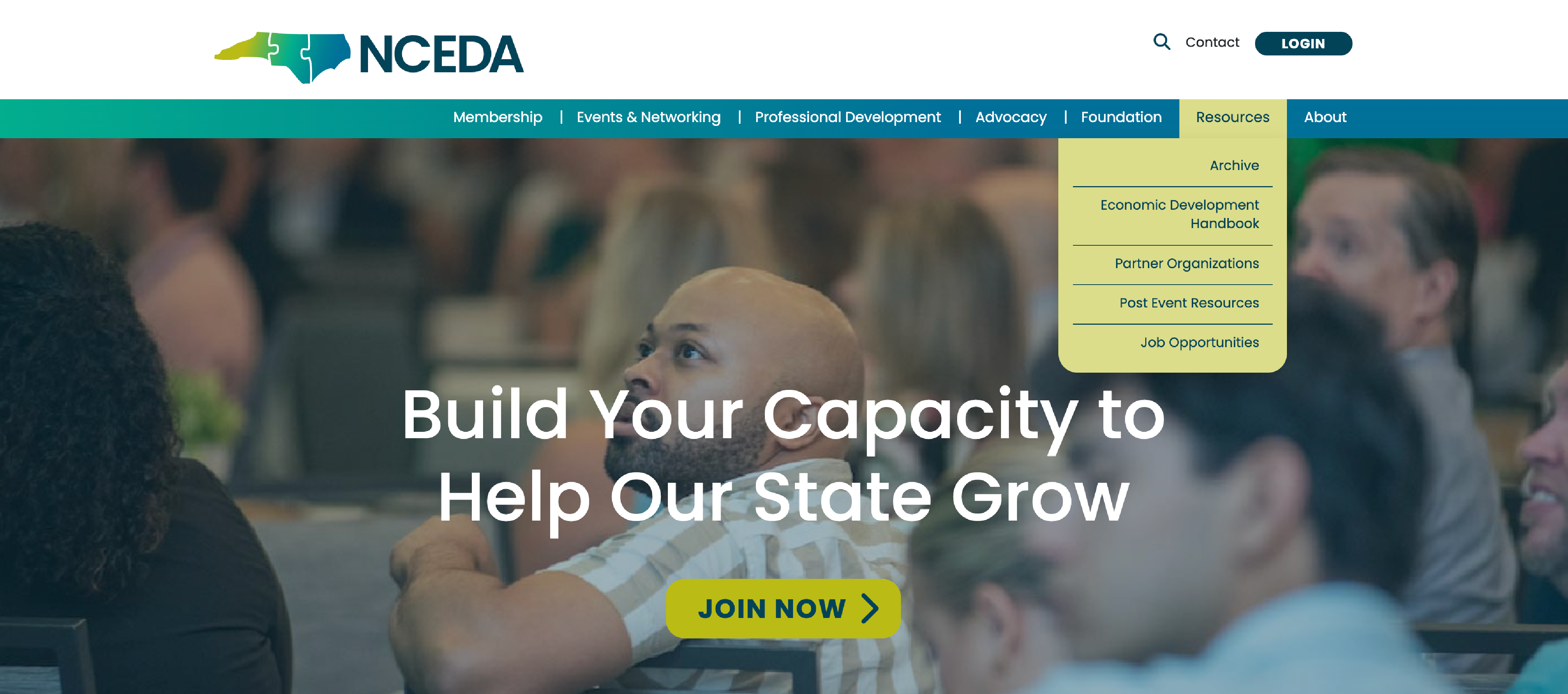 NCEDA website homepage screenshot