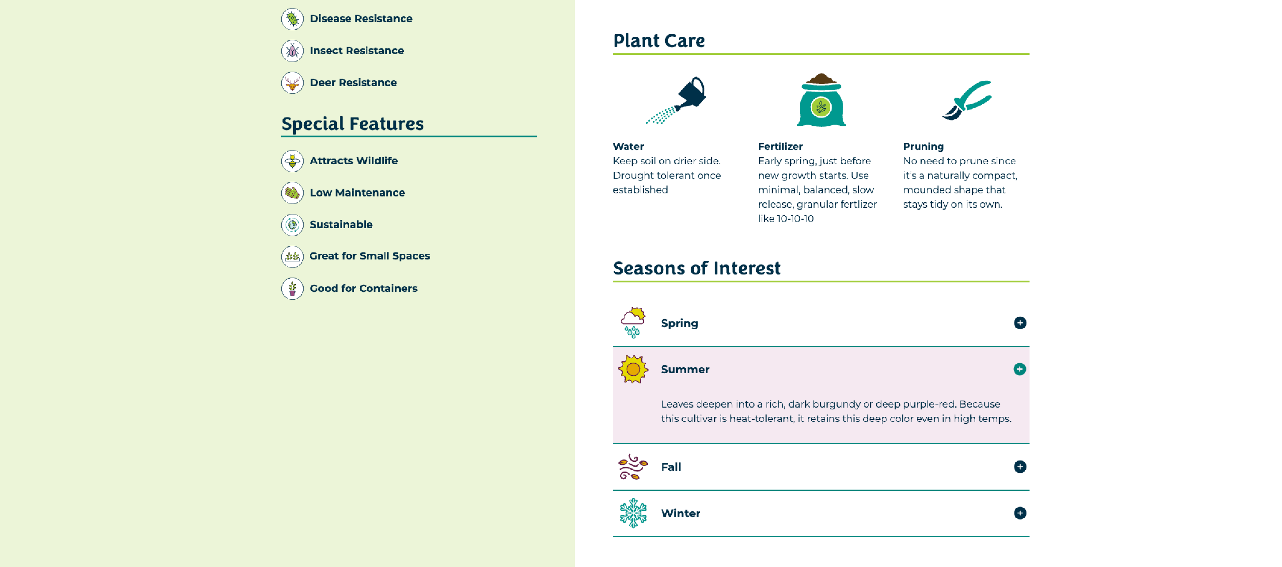 another screenshot showing plant detail page